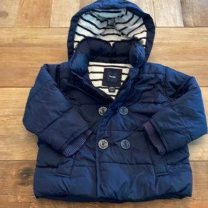 Baby gap navy puffer coat